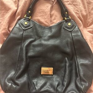 Marc Jacobs Black Leather Hobo Bag